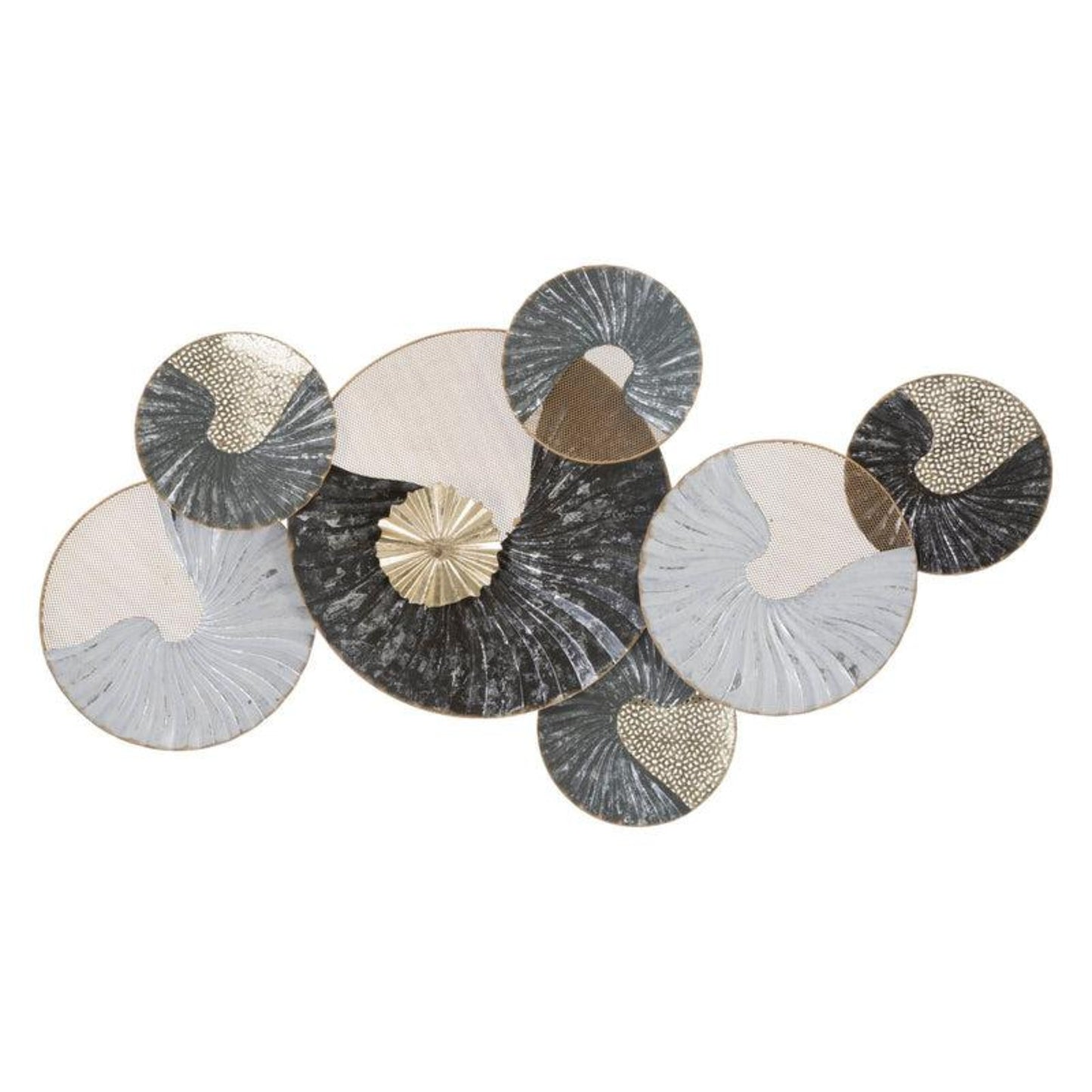 Circy - Pannello decorativo 3D in metallo multicolore cm 89,5x5x49,5