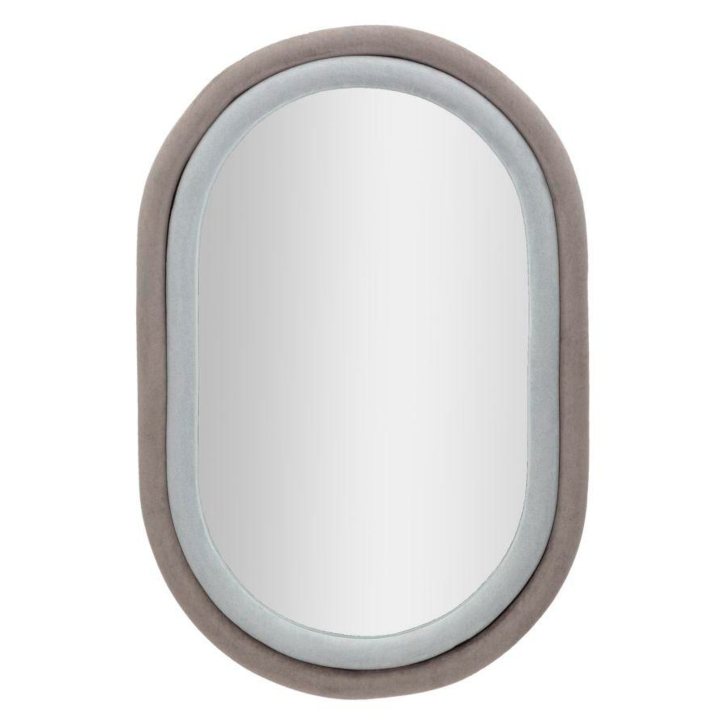 SPECCHIO DA MUTO ANTONY VELLUTO GRIGIO/MIX CM 60X4X90
