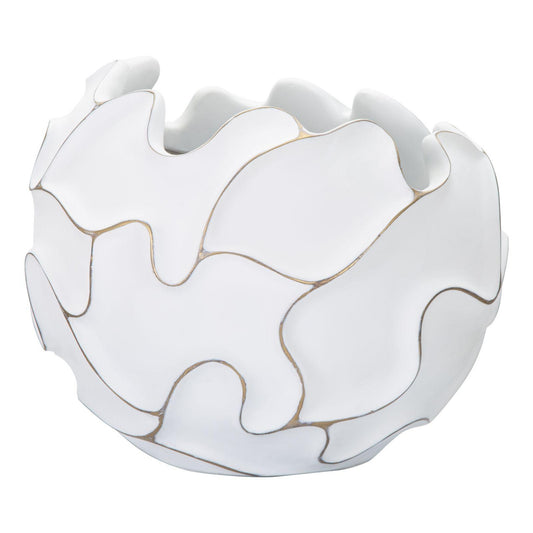 CACHEPOT RESINA LINES CM Ø 44X37