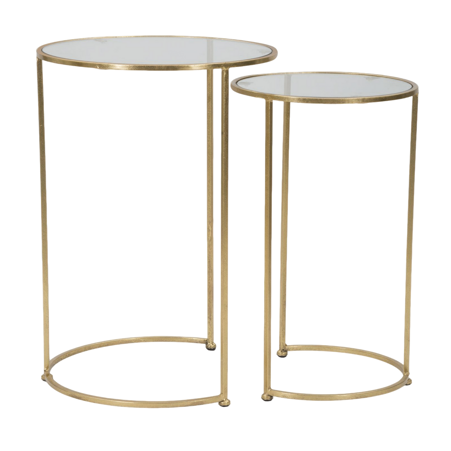 TAVOLINETTI GLAM SIMPLY COPPIA CM Ø 44,5X63-34,5X56,5