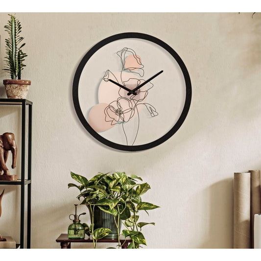 OROLOGIO DA MURO FLOWER -B- CM Ø 40X3,5