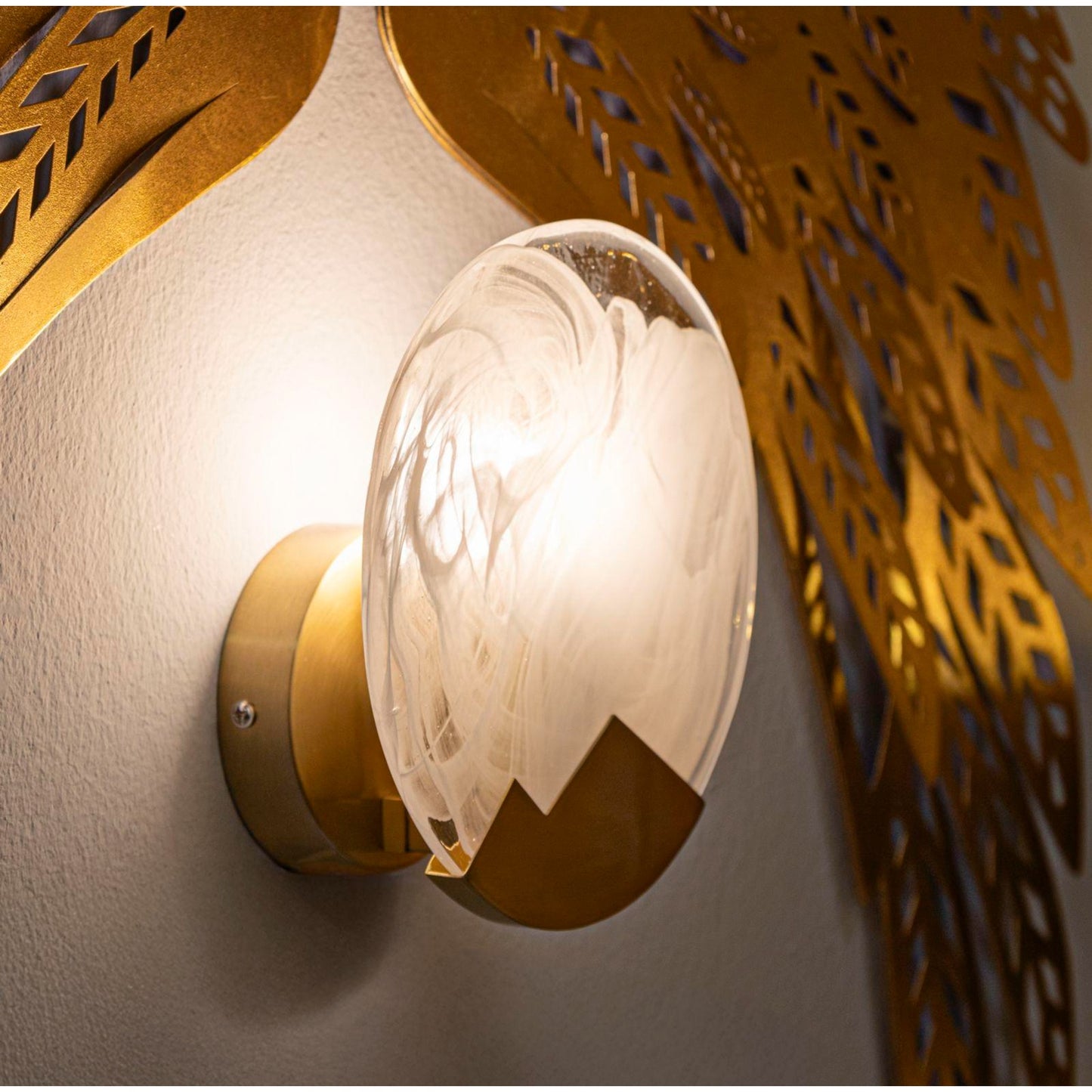 LAMPADA DA MURO MOON CM Ø 20X10