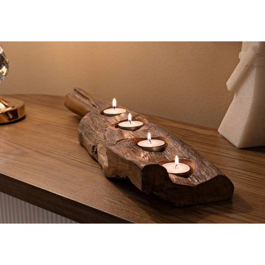 P/CAND LONG IN TEAK RICICLATO CM 51X14X6 (PEZZI UNICI - NON RIP. IN SERIE)