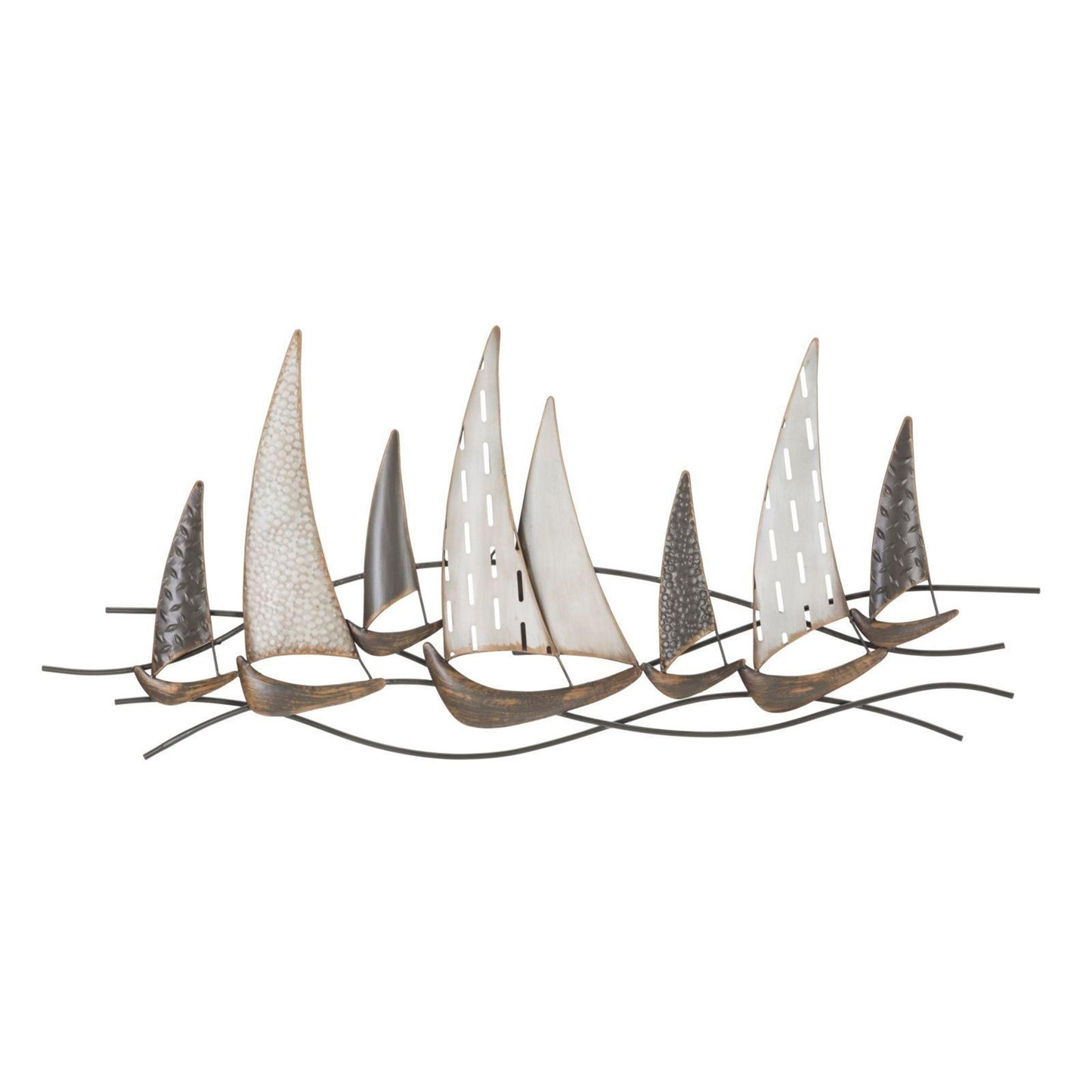 Decorazione in Metallo 3D Barche 5, L100xP3xA44 cm