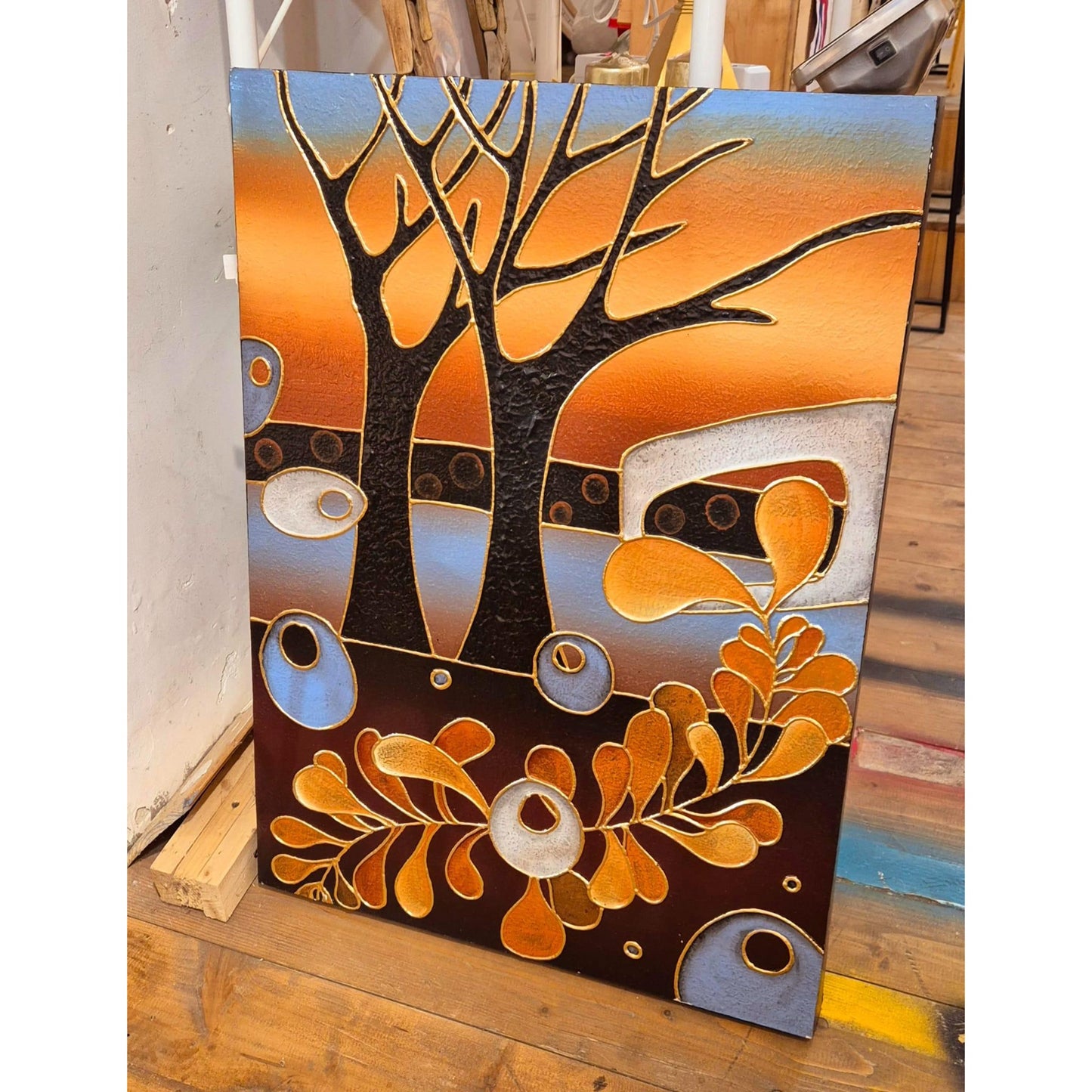 PANNELLO DIPINTO EXOTIC 50X70 cm