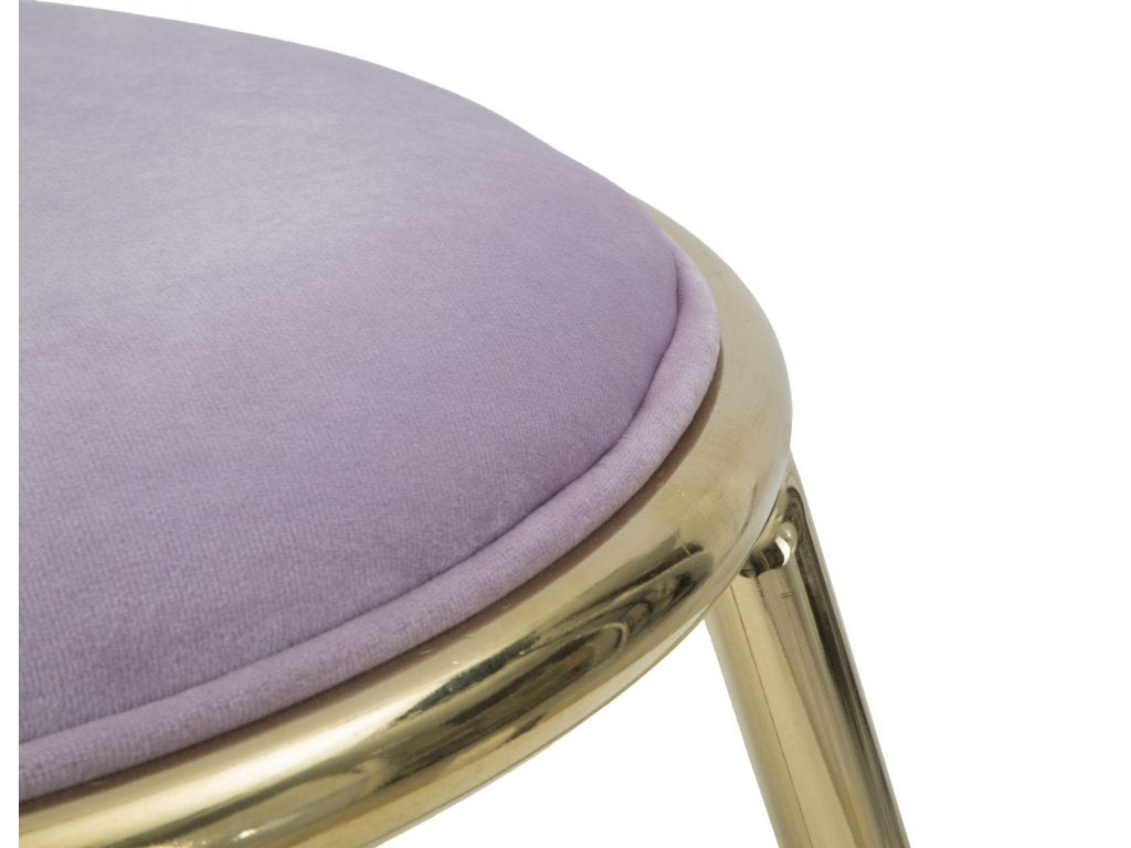 POUF/SGABELLO GLAM EMILY LILLA diam 45 x 45H cm