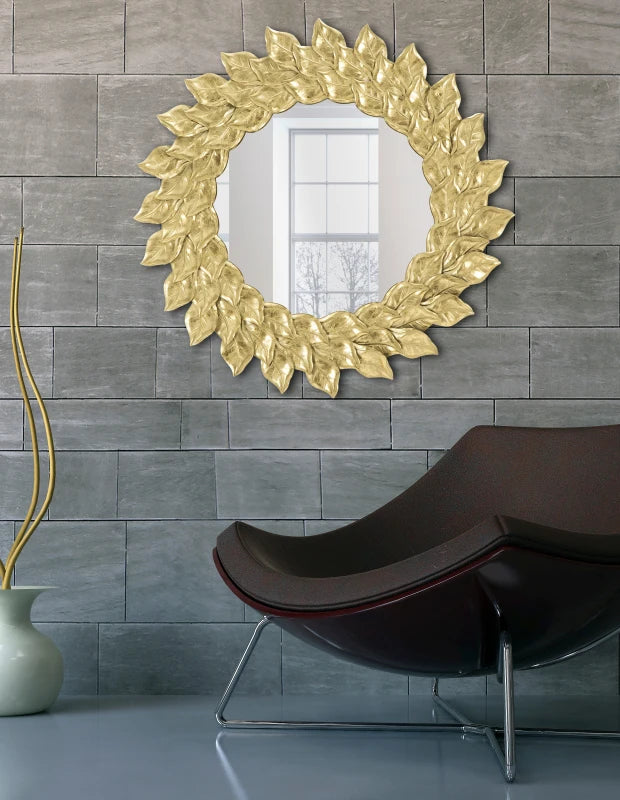 Specchio Da Muro Glam Petal Cm Ø 73X5