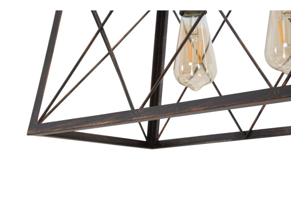 LAMPADARIO INDUSTRIAL 30x26,5 X78H cm