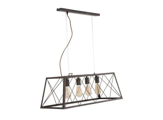 LAMPADARIO INDUSTRIAL 78LX30p x 26,5H cm