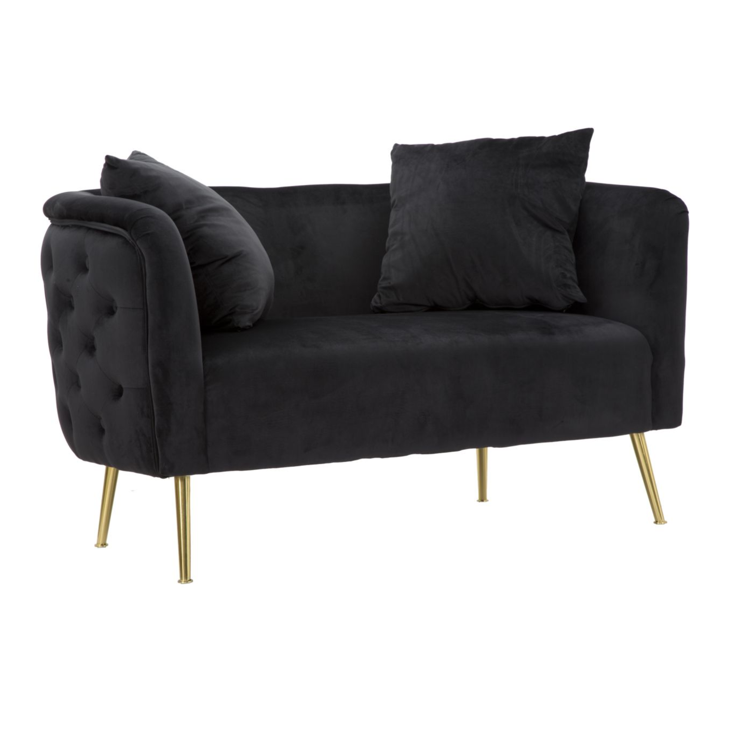 DIVANETTO BUCAREST NERO CM 127X74X71