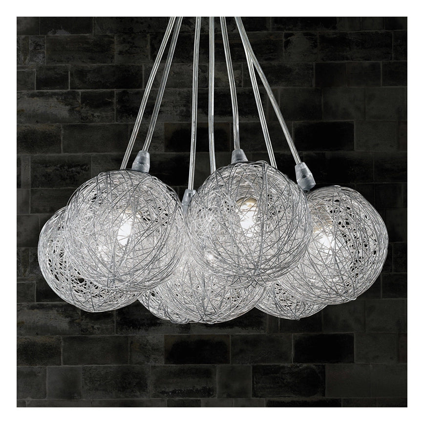 Lampadario Metal 7 punti luce
