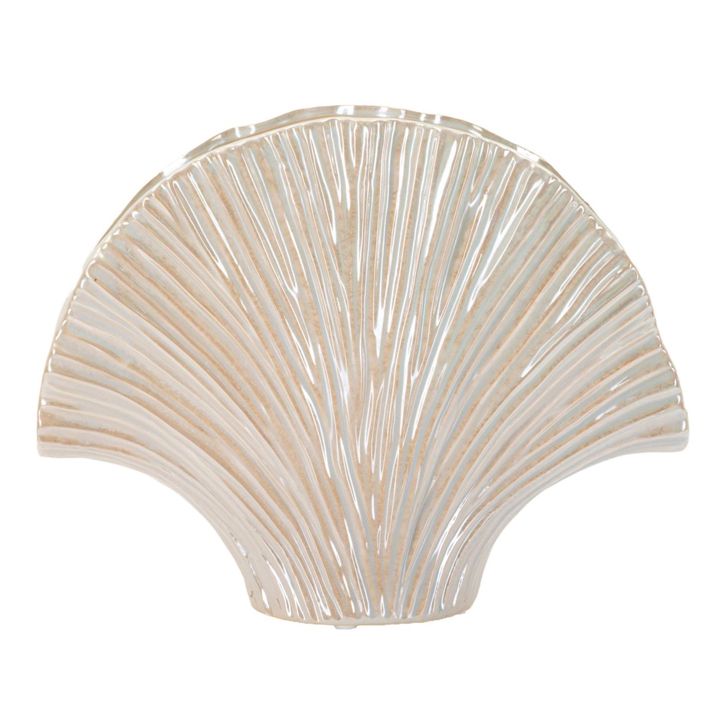 Vaso Perly 35,5x11,5x27 cm – Vaso Rettangolare Decorativo con Finitura Effetto Perla
