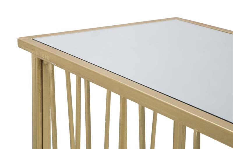 CONSOLLE AMELIE. MISURE120X43X80 CM. MATERIALE : FERRO E SPECCHIO