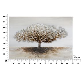 Dipinto Su Tela Albero Alluminium -A-Cm 120X3,8X80