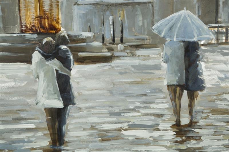 DIPINTO SU TELA OLD CITY CM 120X3,7X80,