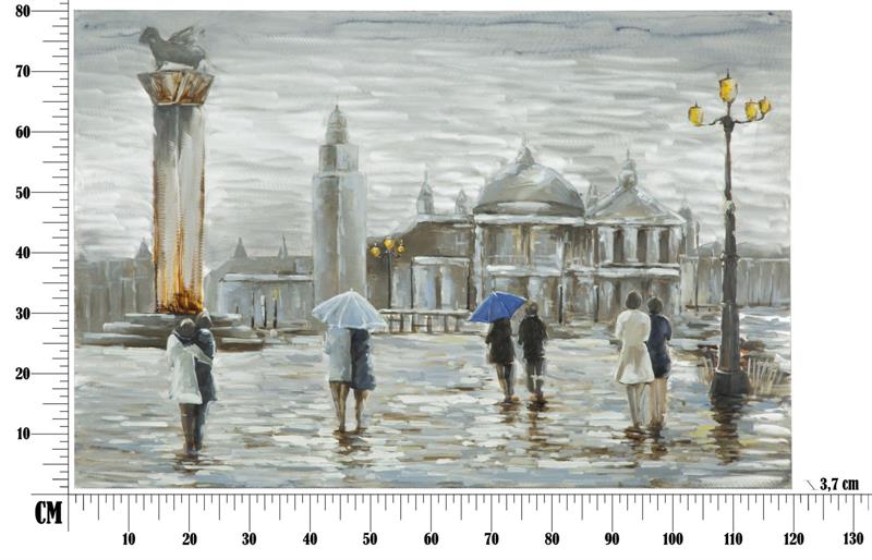 DIPINTO SU TELA OLD CITY CM 120X3,7X80,