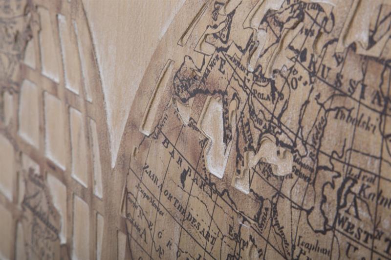 PANNELLO WORLD MAP CM 120X4X80