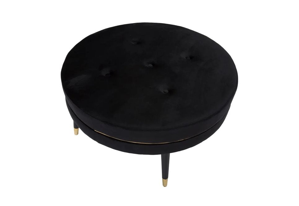 PUFF PARIS XXL CREMA/GOLD Ø 90X46H cm