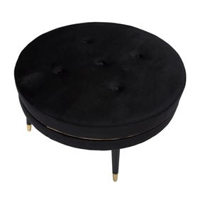PUFF PARIS XXL CREMA/GOLD Ø 90X46H cm