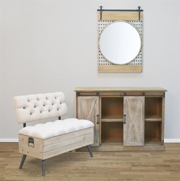 Specchio da muro West. Misure: 63,5 x 4 x 89.