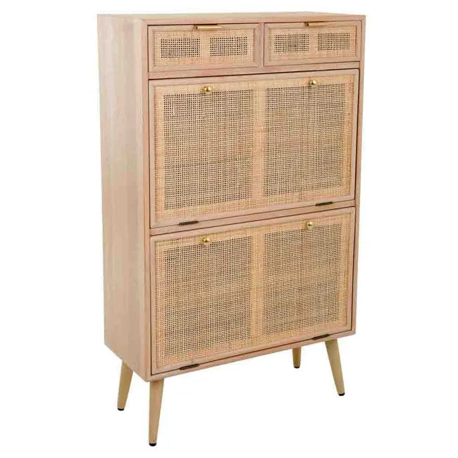 SCARPIERA  IN LEGNO DI PAULOWNIA 70Lx32px120H cm