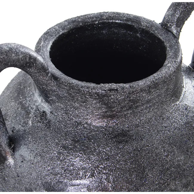 Vaso alto argentato d20xH50 cm.