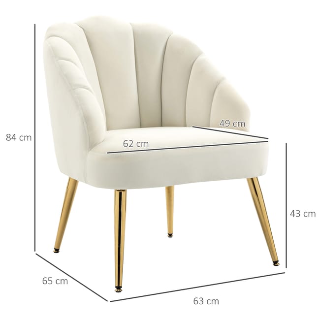 POLTRONA SHELL 63X65X84H cm