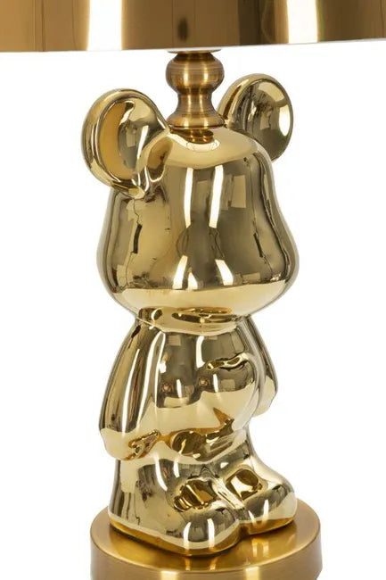 LAMPADA DA TAVOLO ORSACCHIOTTO GOLD CM Ø 30X54