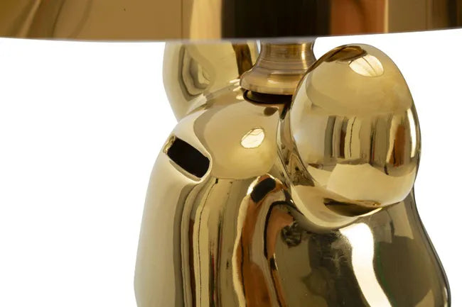 LAMPADA DA TAVOLO ORSACCHIOTTO GOLD CM Ø 30X54