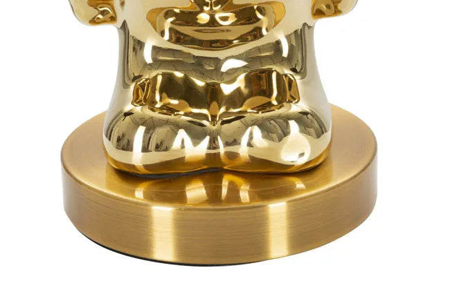 LAMPADA DA TAVOLO ORSACCHIOTTO GOLD CM Ø 30X54