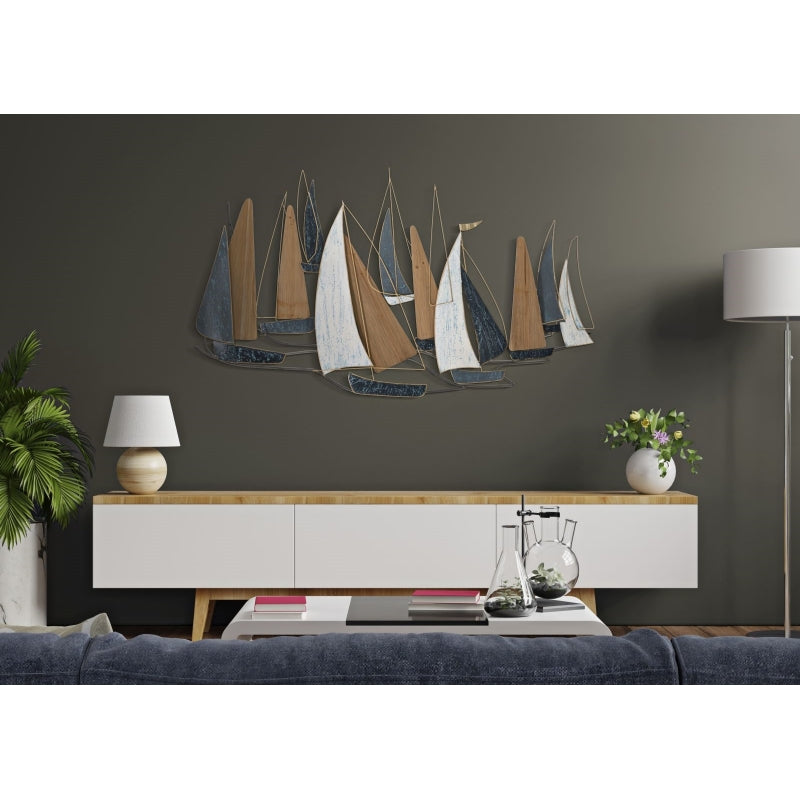 Panello in Ferro Dark Regata cm 132X3,8X76,8