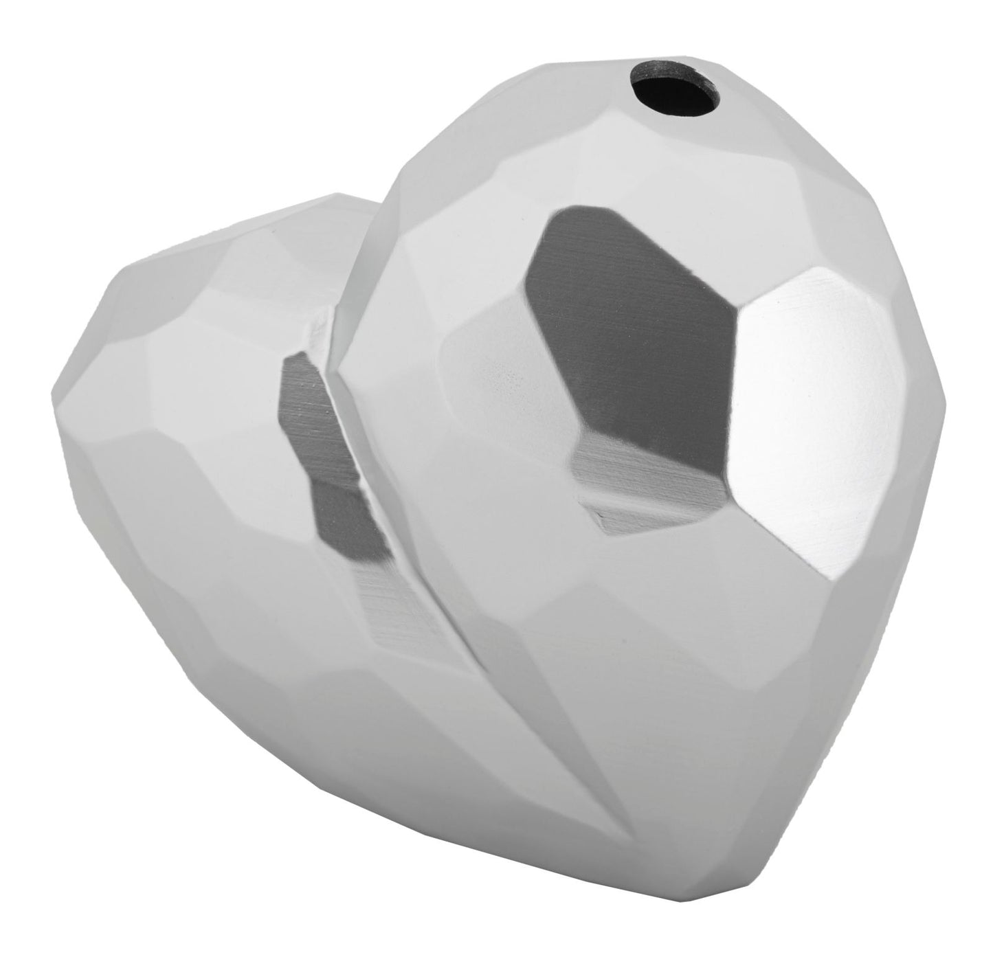 VASO HEART SILVER CM 19X9X18