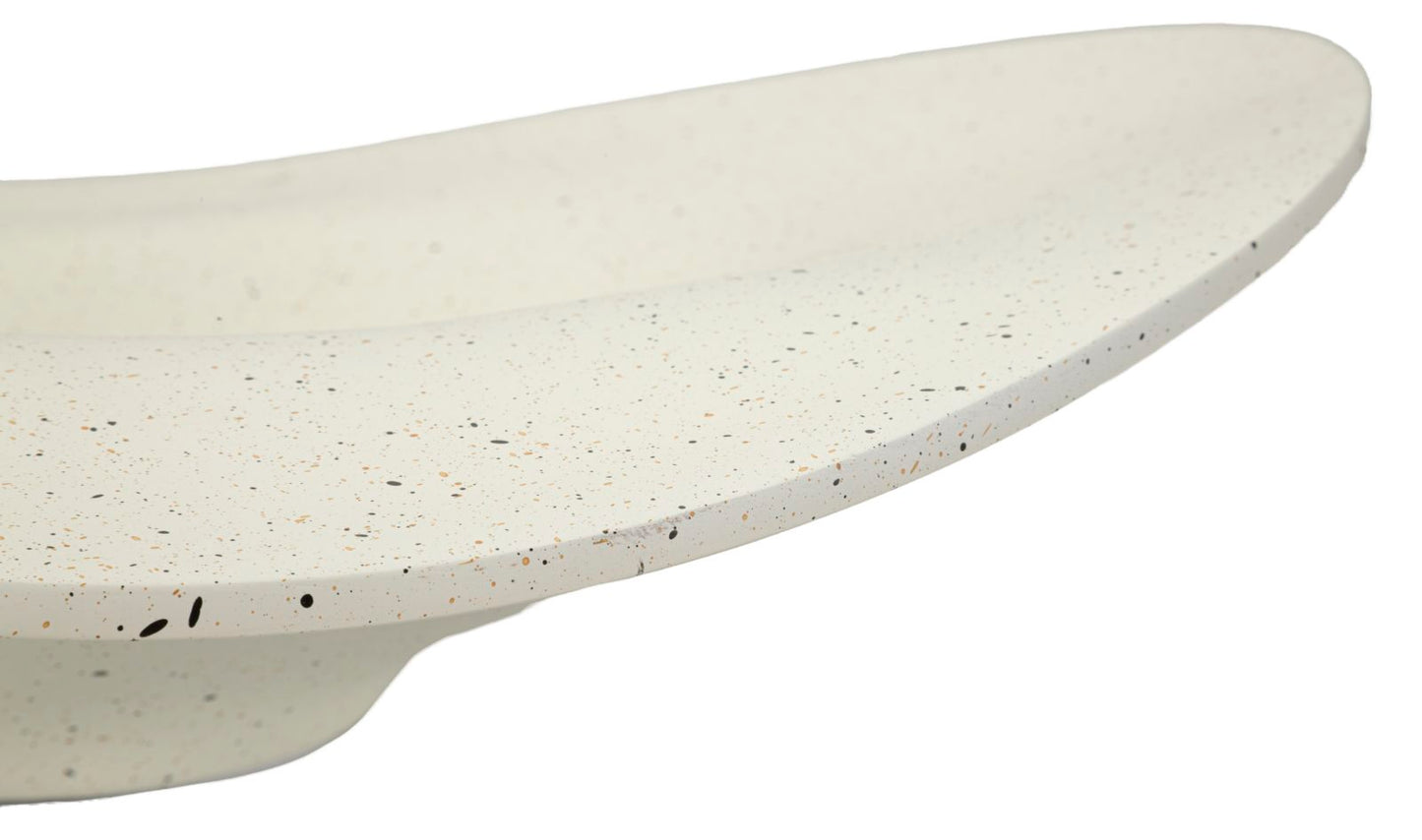 CentroTavola Elegant 41x41 cm in Resina Bianca Opaca