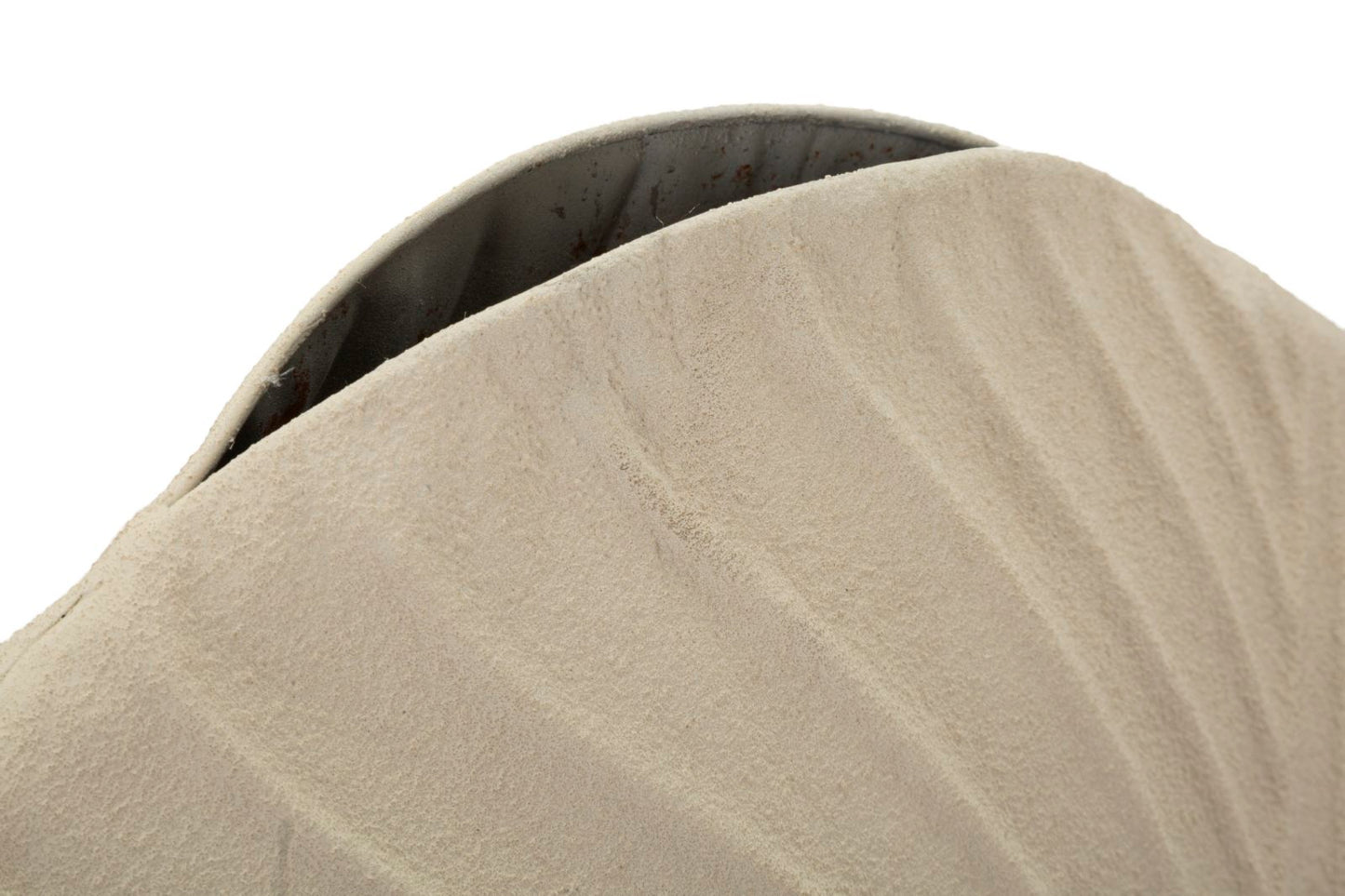 Vaso Dune Round Ø41,5x14 cm – Vaso Decorativo Basso con Texture a Onde Materiche
