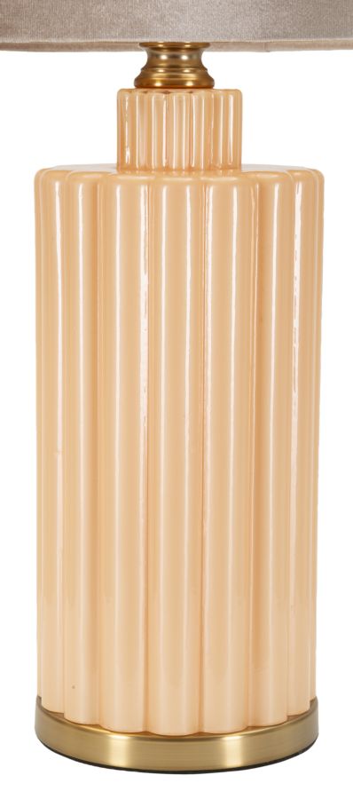 Lampada da tavolo “Perly – D” Ø 40,5 × 69,5 cm – design elegante in vetro perlato