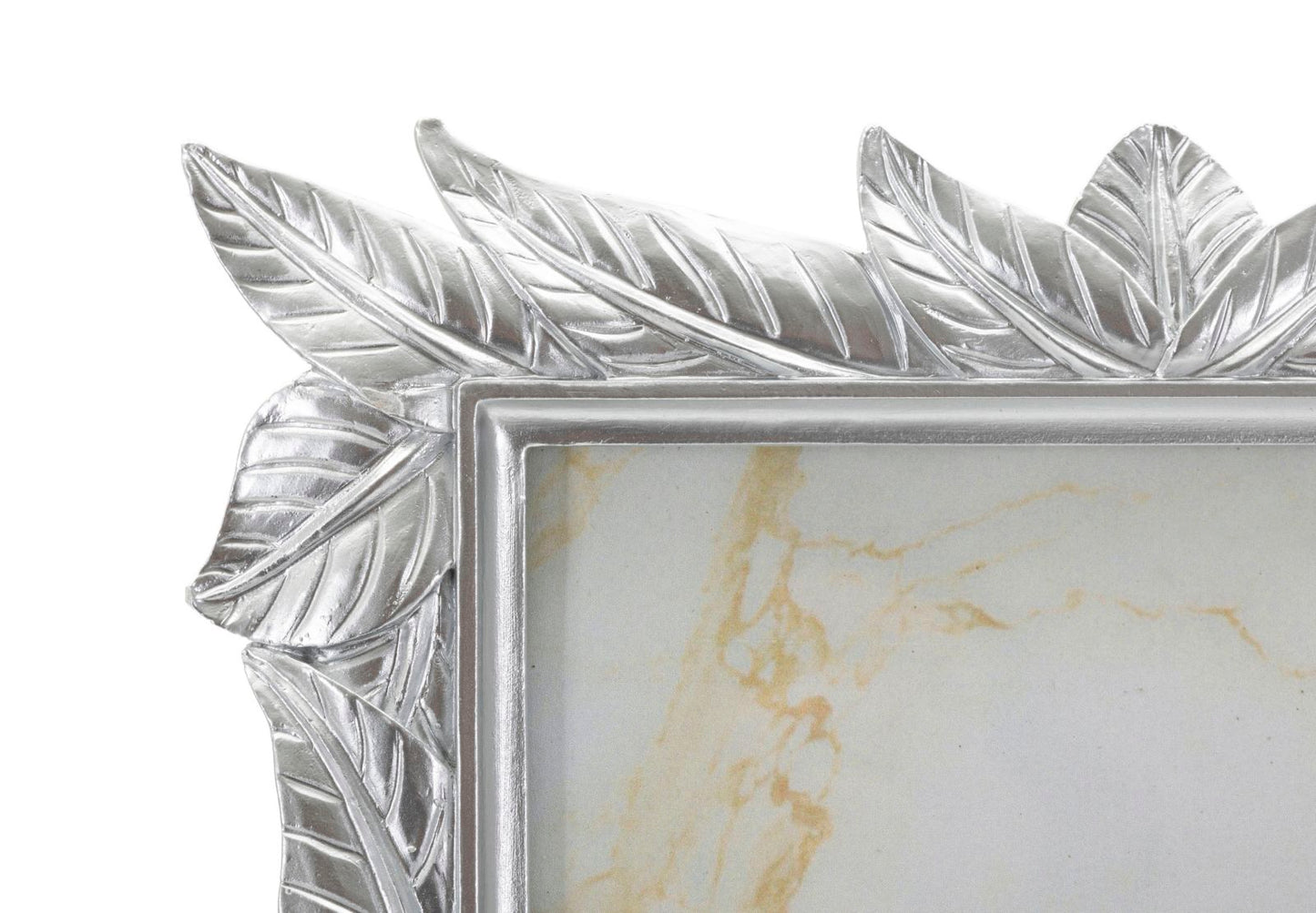 Cornice Leavy Silver 27x32,3 cm in Resina – Interno 20x25 cm