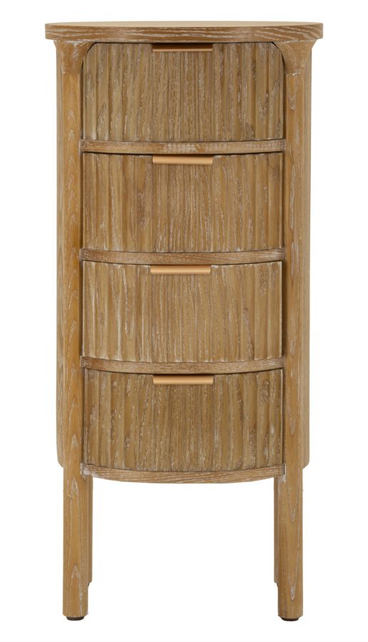 Cassettiera Goteborg in Legno Naturale 38x33,5x82 cm