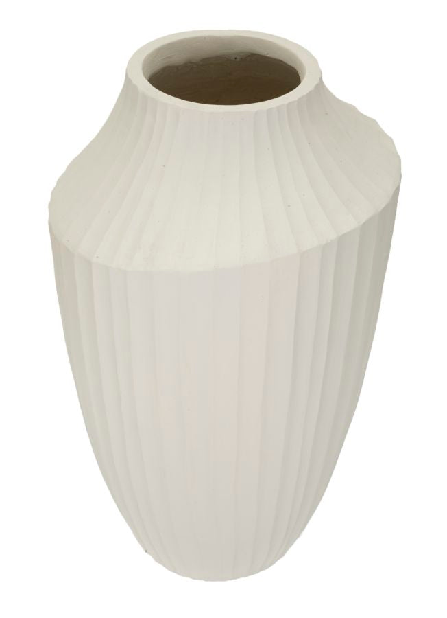 Vaso Ice Ø28,5x50,5 cm – Vaso Decorativo Alto con Finitura Effetto Pietra