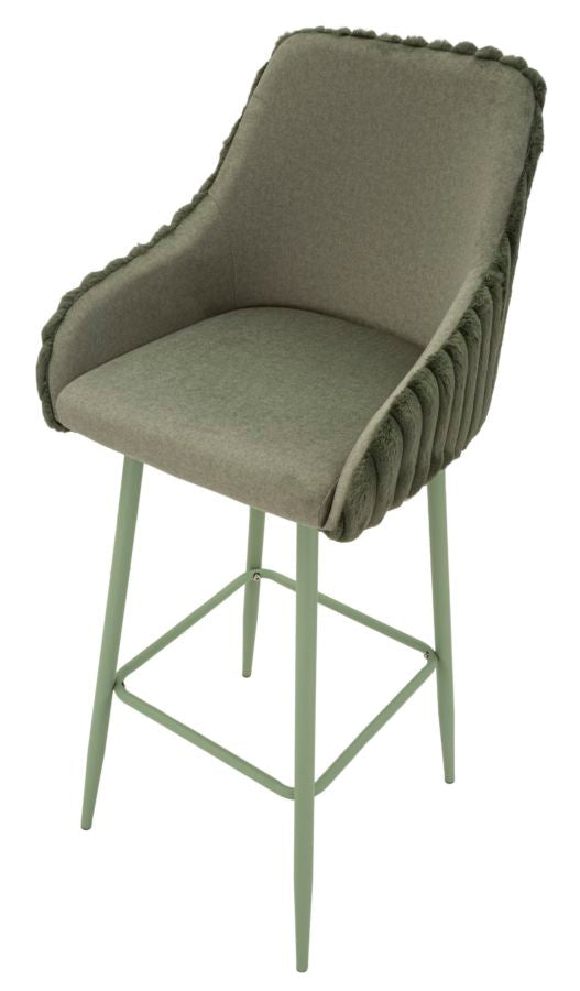SGABELLO BAR ALASKA -A- VERDE SET 2 PZ 52x46x111H (ALTEZZA SEDUTA CM78)