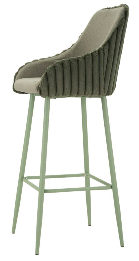 SGABELLO BAR ALASKA -A- VERDE SET 2 PZ 52x46x111H (ALTEZZA SEDUTA CM78)