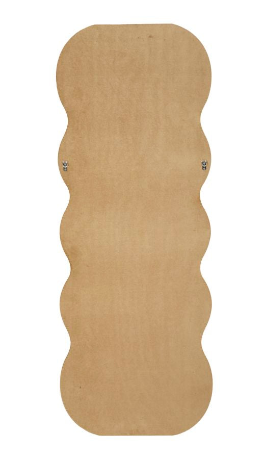 Specchio da Muro Emily Velluto Oro 60x160 cm – Cornice Imbottita per uno Stile Glamour