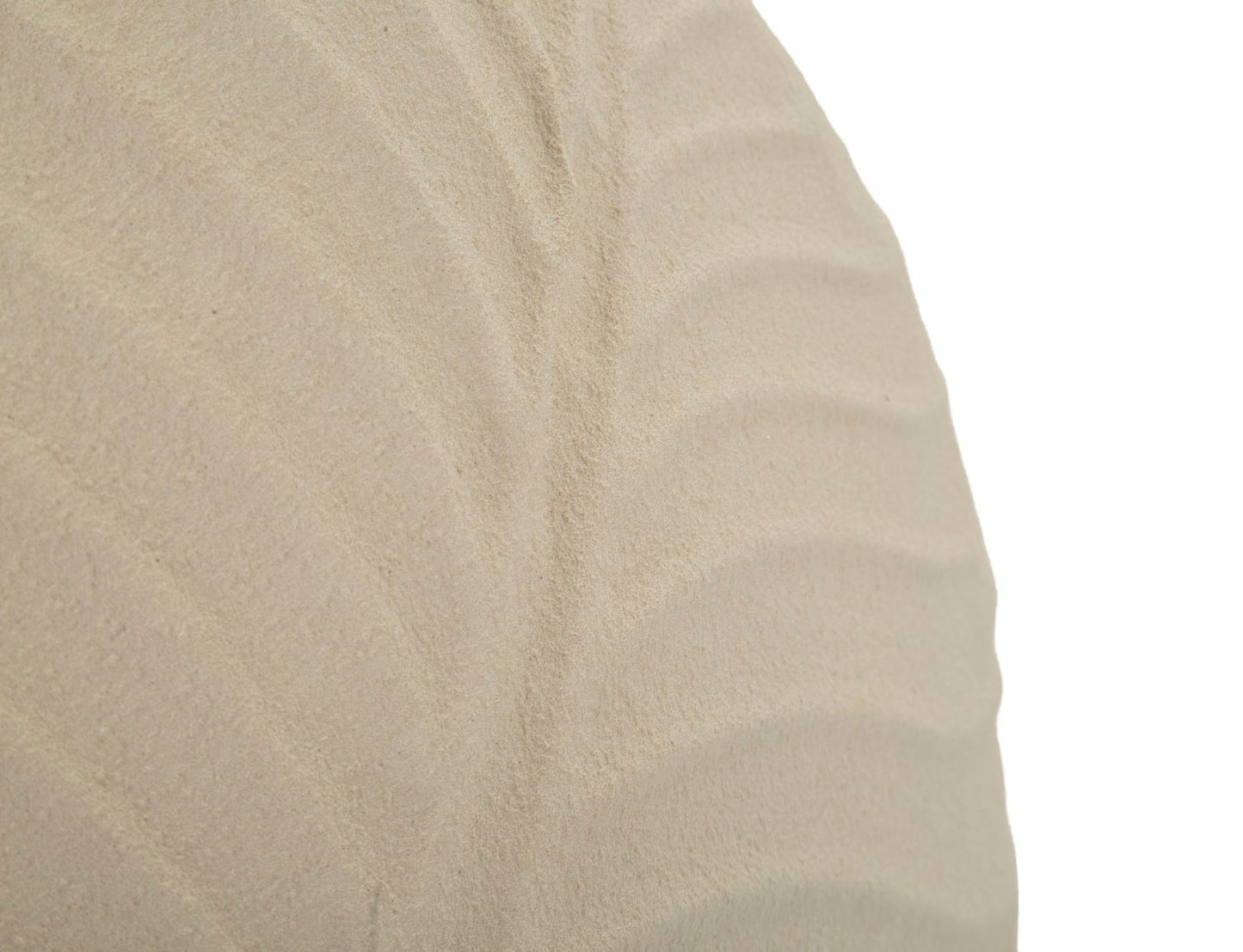 Vaso Dune Round Ø32,5x13 cm – Vaso Decorativo Basso con Texture a Onde