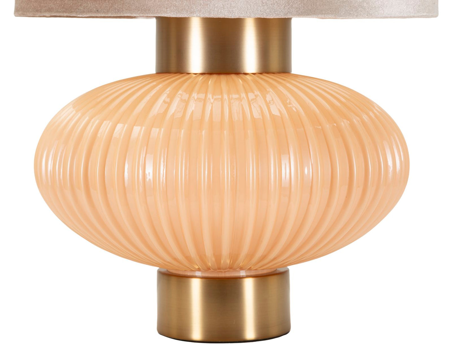 Lampada da tavolo “Perly – B” Ø 33 × 49 cm – vetro perlato con dettagli dorati