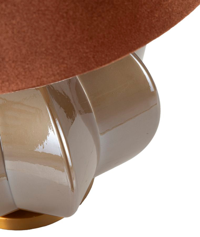 Lampada da tavolo “Praga – A” Ø 40,5 × 57 cm – design moderno con base in vetro