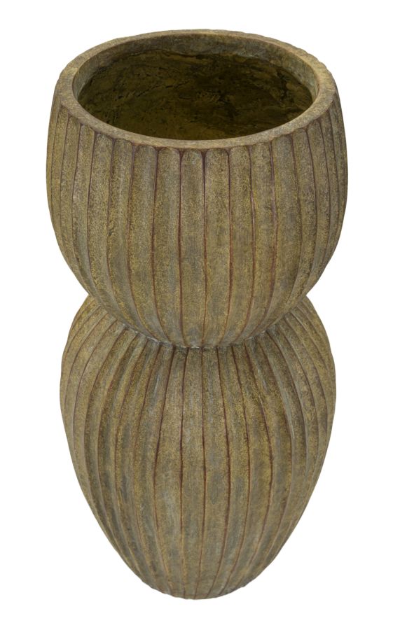 Vaso Breeze Ø25x52,5 cm – Vaso Alto Decorativo con Finitura Effetto Pietra