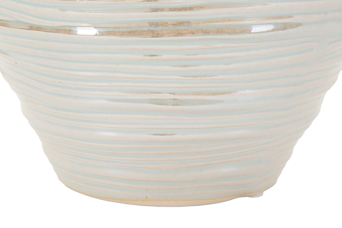Vaso Perly Round Ø22x20 cm – Vaso Decorativo con Finitura Perlata Opaca