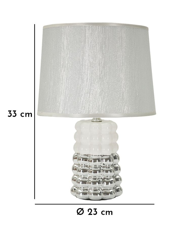 Lampada da Tavolo Lace Ø23 x H33 cm – Eleganza Romantica in Stile Classico