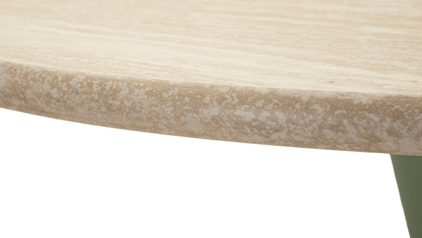 TAVOLO BAR ALASKA VERDE diam 60x106H cm