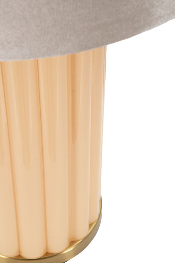 Lampada da tavolo “Perly – D” Ø 40,5 × 69,5 cm – design elegante in vetro perlato