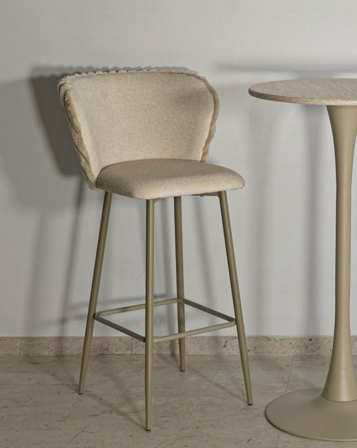 SGABELLO BAR ALASKA -B- CREMA SET 2 PZ 55x58x106 (ALTEZZA SEDUTA CM77)
